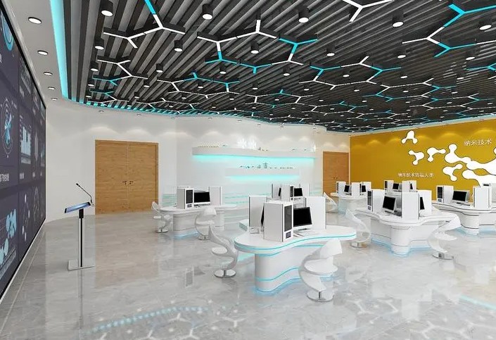 电子蓝冠注册商务体验馆设计效果图